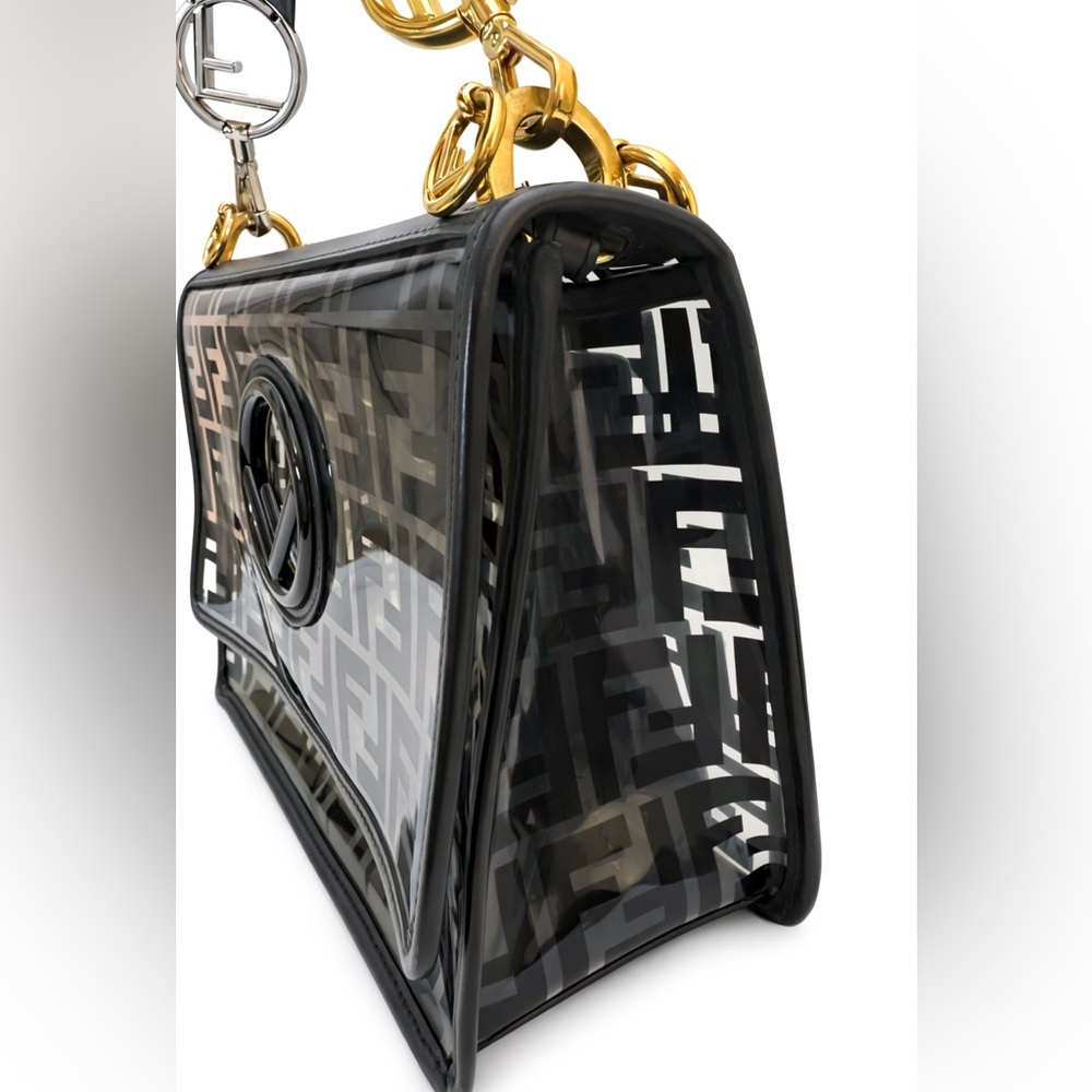 Fendi Kan I F Clear FF Glass Shoulder Bag – NFL Game Day Glam – Authenticated - Picture 5 of 16